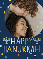 Happy Hanukkah fotokaart